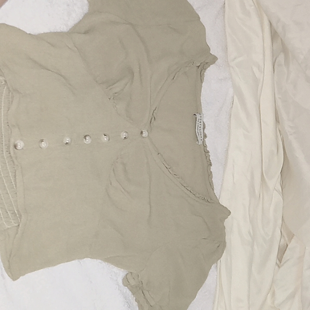 Papercrane, blouse, xs, light sage green